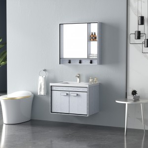 Small Floating Vanity and Single Floating Vanity with Bathroom Mirror Unit