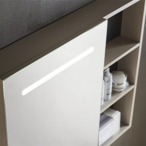 High Quality All Aluminum Bathroom Cabinet A Bathroom Mirror Cabinet with Lights A Perfect Choice Medicine Cabinet