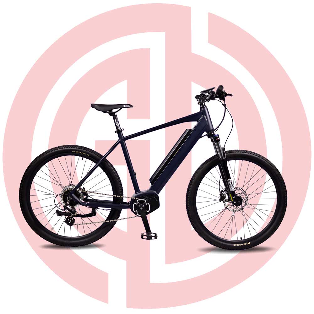 GD-EMB-016：Electric mountain bicycle, 27.5 Inch, LED meter, middle mounted motor, built-in battery Featured Image