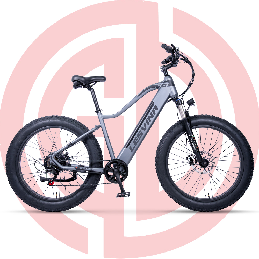 GD-EMB033：26” Al Frame Electric Snow Bike With Fat Tires 48V750W