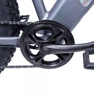 GD-EMB033：26” Al Frame Electric Snow Bike With Fat Tires 48V750W