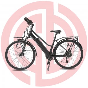 Newly Arrival China Hot Sell Aluminum Alloy Electric City Bike with Battery Integrated Frame