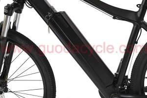 GD-EMB-014： Powerful electric mountain bike,36V 250W, rear mounted motor, alloy frame