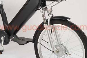 China 48V White City Pedal Assisted Electric Commuter Moped Scooter Bike with Hub Motor for Commuting