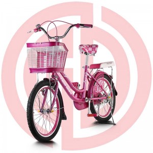 OEM China Tandem Bicycle For Sales - Girl’S Bright Pink Bike With Basket – GUODA