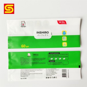 Plastic Laminated Wet Wipes Packaging Pouch