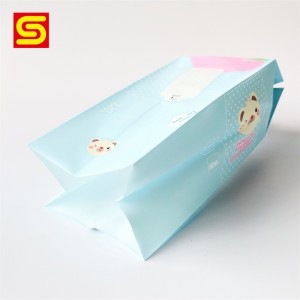 Wet Wipe Packaging fabrikatzaileak - Side Gusset Wet Tissue Packaging Pouch