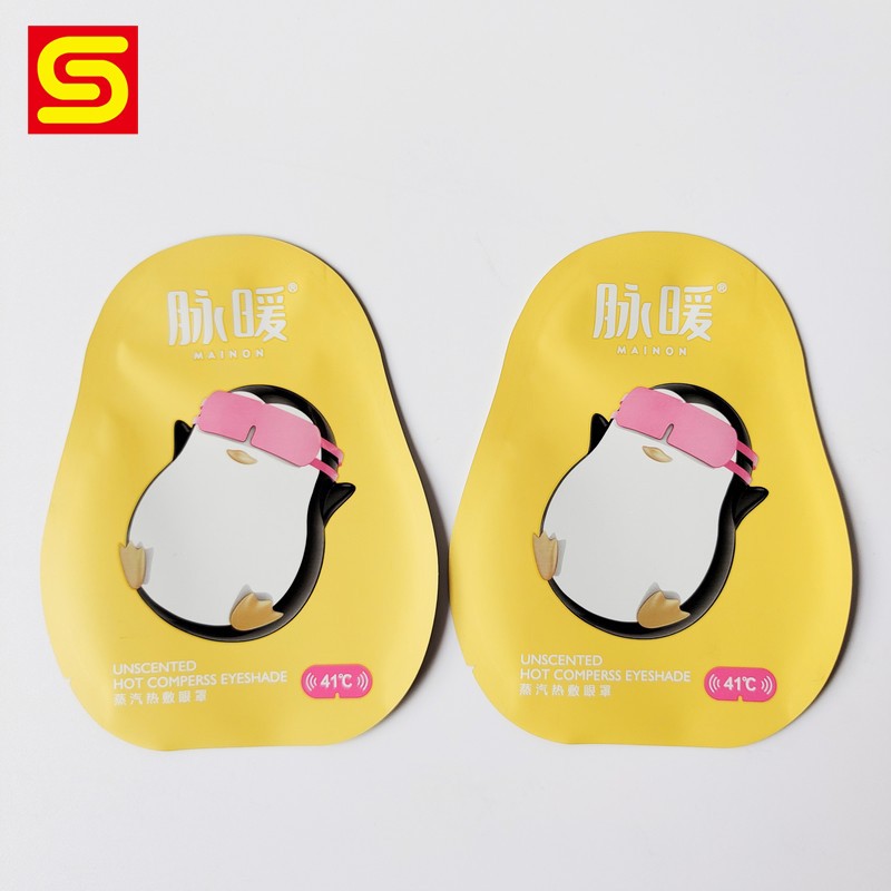 Customized Shaped Pouch Para sa Steam Eye Mask Packaging