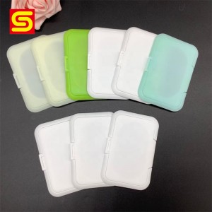 Čínske výrobné vrecko s bočným klinom s plastovým vekom na balenie vlhčených obrúskov