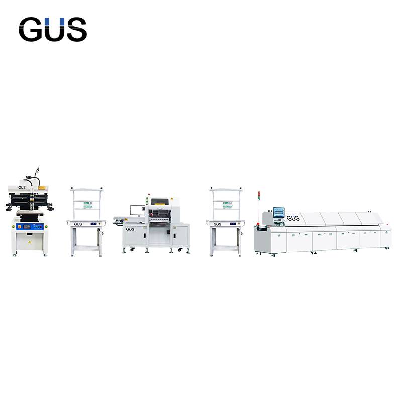 Semi-automatic high-speed LED production line