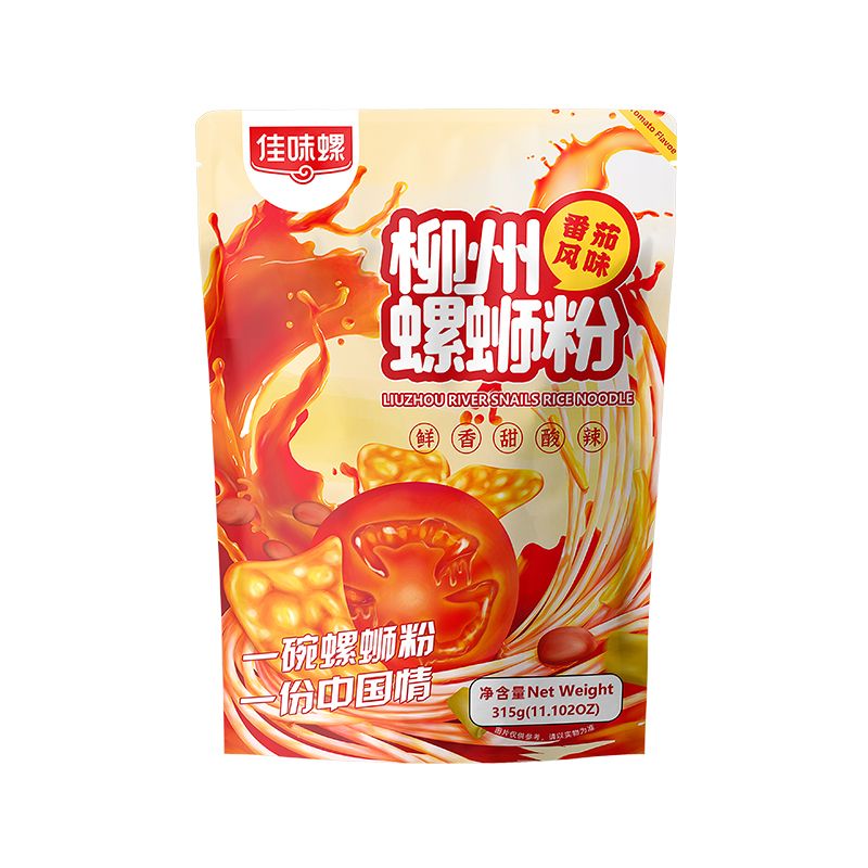 Cheapest Factory Viet Vermicelli Noodles - JIAWEILUO Liu zhou River Snail Rice Noodle 315g(tomato flavor) – Shanyuan