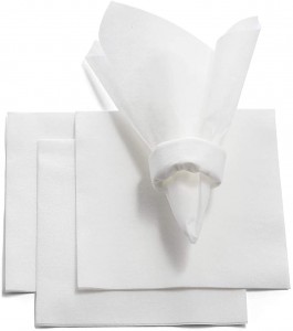 Classic Elegant White Wind Napkin Original 3-Ply Virgin Wood and Bamboo Pulp Dinner Napkins in Bag Style