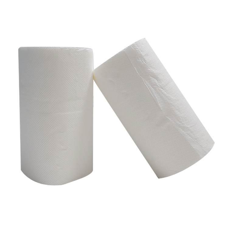 China wholesale Kitchen Paper Towel - Factory wholesale disposable white embossed kitchen paper towels roll – Shengsheng