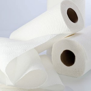 Factory wholesale disposable white embossed kitchen paper towels roll