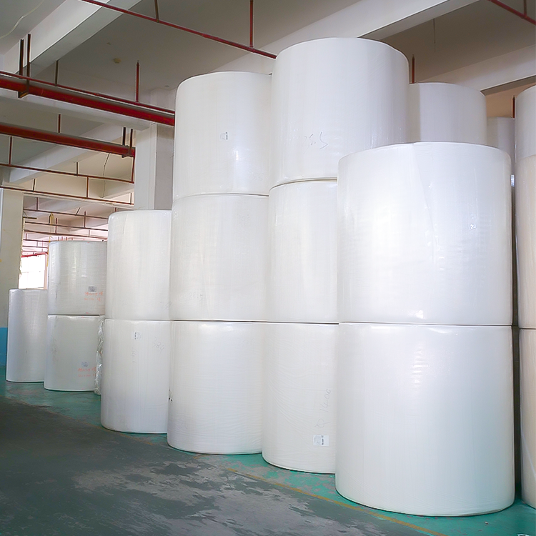 China Wholesale Virgin Bamboo Pulp Raw Material Mother Roll Toilet Tissue Paper Jumbo Roll