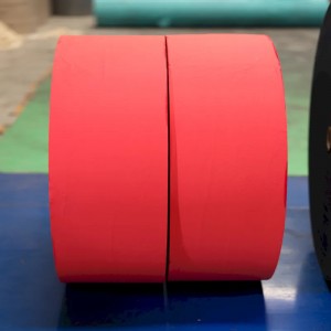 Red dyed tissue paper parent roll mother reel for making toilet paper