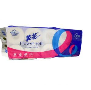 Custom Recycled Embossed Bamboo Pulp Tissue Paper Soft Toilet Tissue Rolls