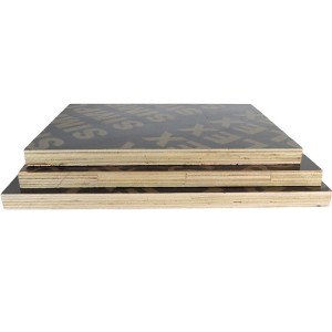 Super Lowest Price Plywood Shuttering - Black Film Color Veneer Board Film Faced Plywood For Concrete And Construction – Xinhan