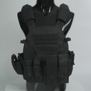100% Original Pe Material Bulletproof Shield - FDY-07 Plate carrier Molle Black bulletproof Tactical Vest – Ganyu