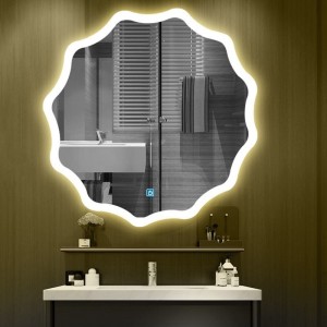 European Waterproof CE FCC Bathroom Smart Rectangle Makeup Illuminated Speaker Simple Bath Sensing Hotel Wall LED Mirror