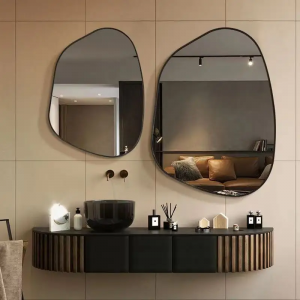 Hot-sales Special Design Cloud Shape Mirror Glass Sheet Modern Customized Hanging Full Length Wall Mirror