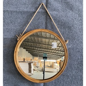 Manufacturers Solid Wood Frame Special Shape Dressing Wholesale Household Full Body Bedroom Rectangular Shower Hanging Wall Mirror