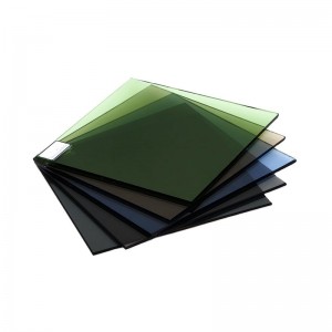 China OEM Silk Screen Printed Glass - Building glass Manufacturer Dark Blue/Dark green/Bronze Reflective Glass  – XINSHUO