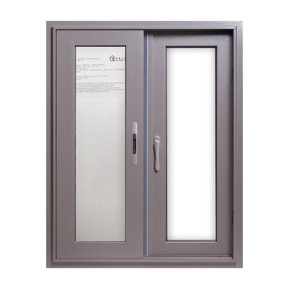 ალუმინის თერმომტეხი კარის ფანჯარა ეკრანით (AL90)