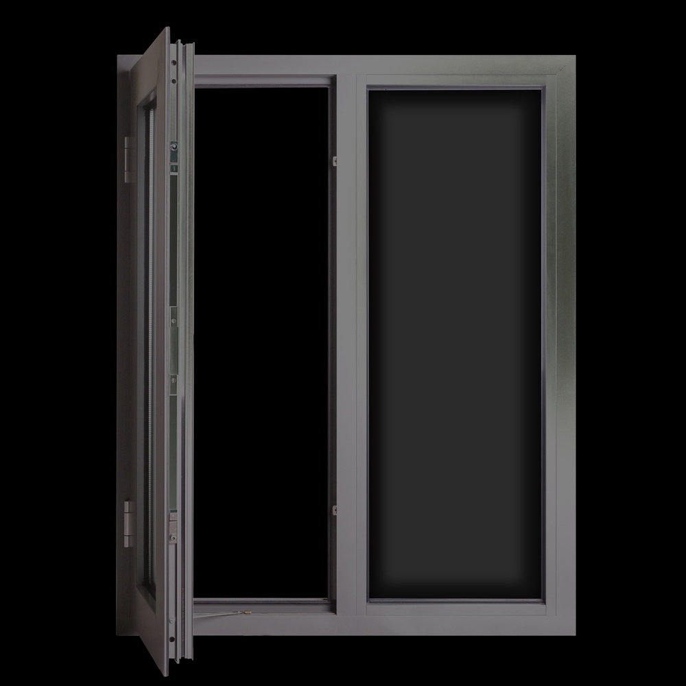Aluminum thermal break casement window na may screen（AL90）