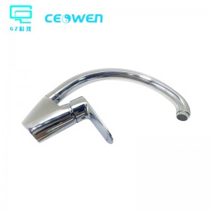 High quality chrome plated hot and cold water mixer kitchen faucet