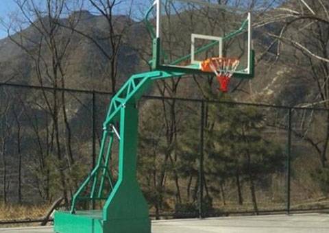 Electric basketball stand