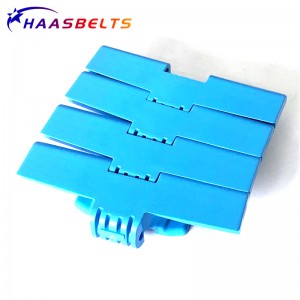 HAASBELTS conveyor Side Flexing ：Flat Top 1070TAB plastic Chain pitch 25.4mm