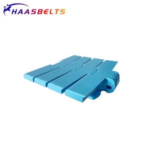 HAASBELTS conveyor Side Flexing ：Flat Top 1070TAB plastic Chain pitch 25.4mm
