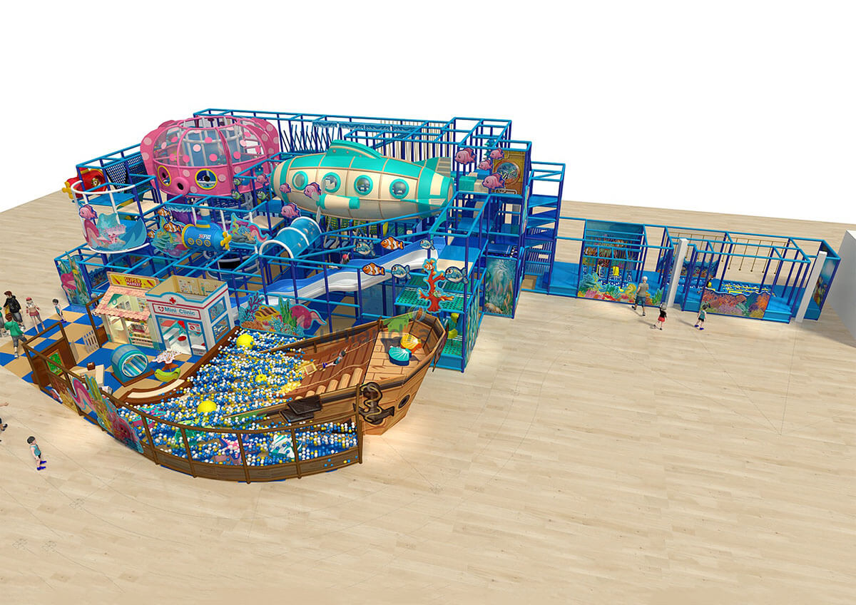 Best Indoor Playground Structure - Ocean Theme-004 – Haiber