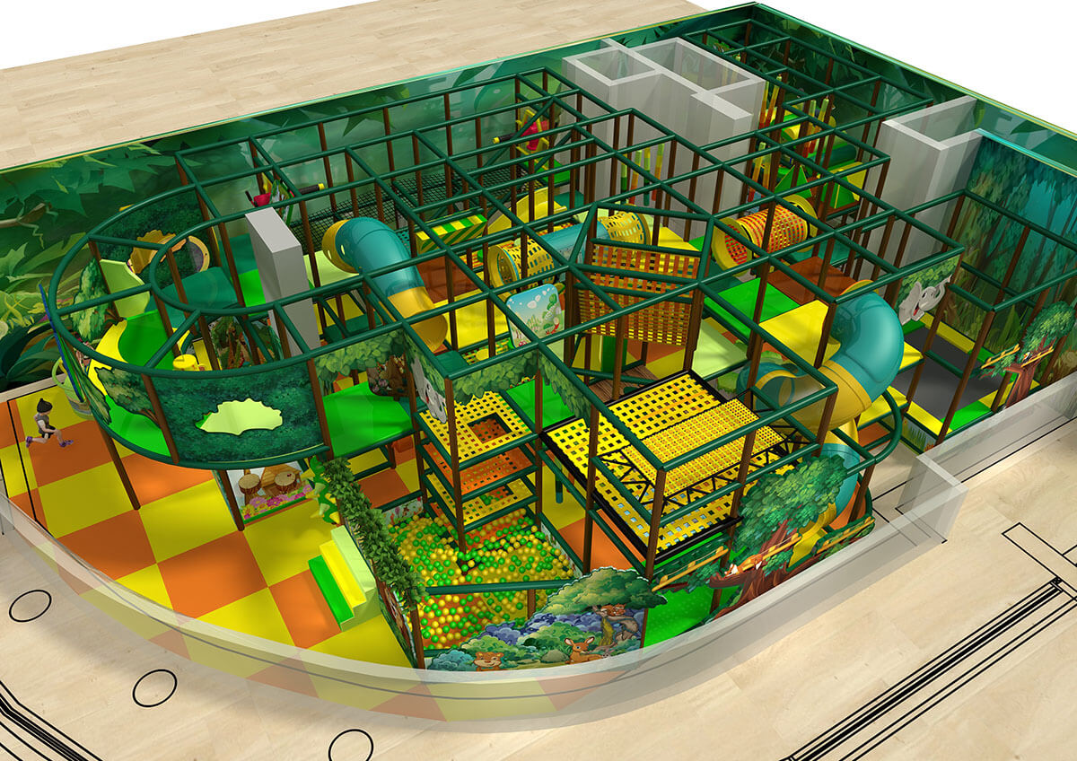 China best Commercial Indoor Playground Equipment Manufacturer Manufacturers- Jungle Theme-003 – Haiber