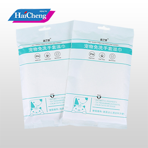 Good quality Wetone Wipes - Pet washing- free gloves wipes – Haicheng