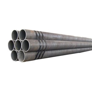 OEM China Black Seamless Carbon Pipe Grade 20 # 45 #, Seamless LSAW Q235B Q345b Q345D Steel Tube