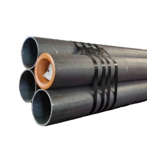 OEM China Black Seamless Carbon Pipe Grade 20 # 45 #, Seamless LSAW Q235B Q345b Q345D Steel Tube