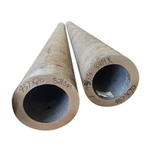 Harga Pabrik Pikeun 37Mn Hot Rolled Pipe Seamless Alloy Steel Tube pikeun LPG sareng Silinder Gas CNG