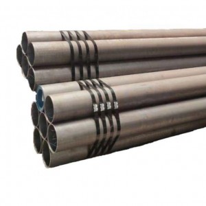 צינור פלדה שחור באיכות הטובה ביותר ERW פחמן Q235B צינור פלדה חלול חתך