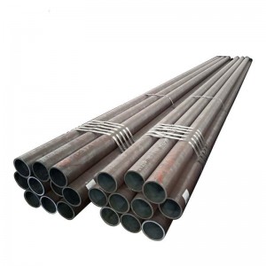 Càileachd as fheàrr Black ERW Steel Pipe Carbon Q235B Steel Pipe Hollow Earrann