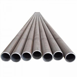 Kualitas pangalusna Hideung ERW Steel Pipe Karbon Q235B Steel Pipe Bagian kerung