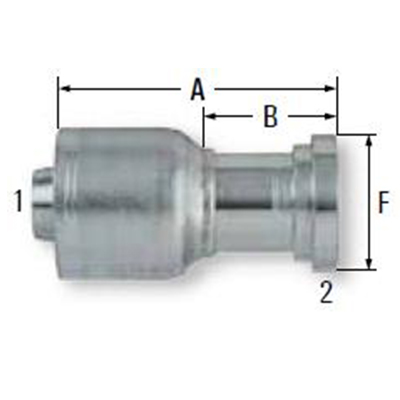 Factory wholesale Quick Connects – 87311RW C61- Code 61 Flange Fittings Straight 11543 – HNR