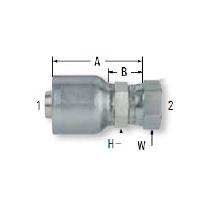 Factory Supply Hydraulic Fititngs - 26712H-RW  -FEMALE JIC SWIVEL  10673 – HNR