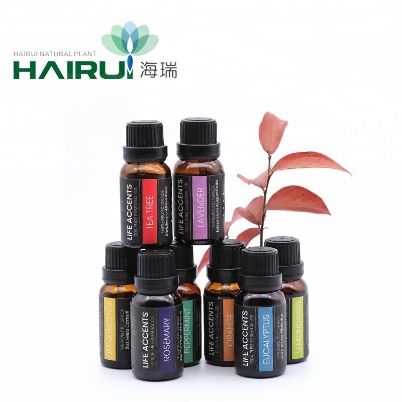 Factory wholesale Pure Eucalyptus Oil - Therapeutic Grade Pure Essential Oil Gift Set 6 /14*10 ML with popular ingredients for Aroma diffuser – HaiRui
