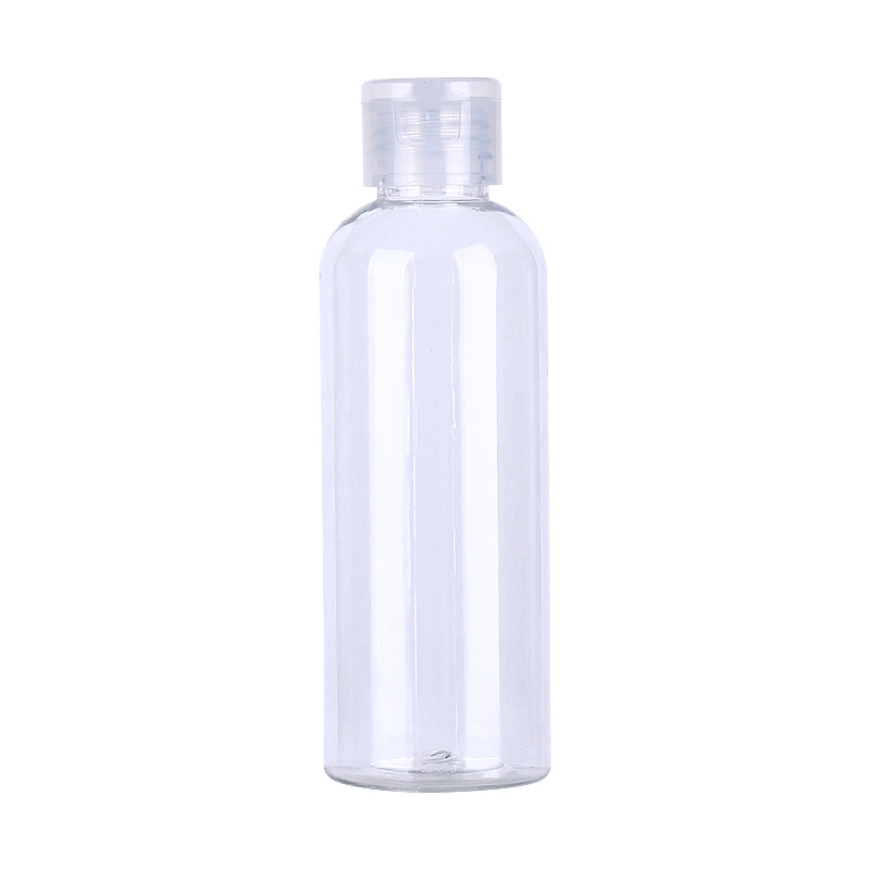 Factory Free sample Plastic Easy To Squeeze Bottles For Hair Oil - PET clear 30ml 50ml 100ml 150ml plastic flip-top cap bottle – Halu detail pictures