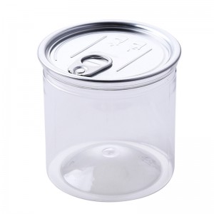 food grade PET  plastic food jar with easy open lid