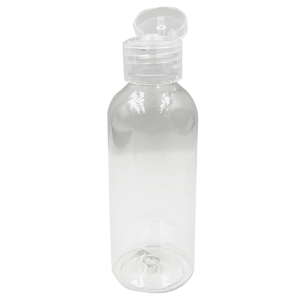 Factory Free sample Plastic Easy To Squeeze Bottles For Hair Oil - PET clear 30ml 50ml 100ml 150ml plastic flip-top cap bottle – Halu detail pictures