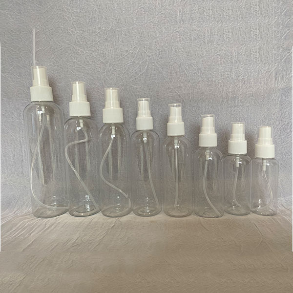 Wholesale transparent clear 10ml 15ml 30ml 50ml 150ml 200ml empty plastic fine mist spray bottle
