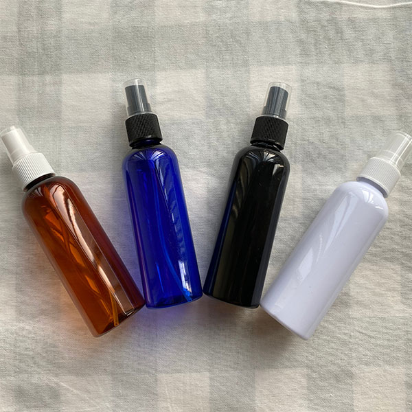 multi-color round shoulder plastic fine mist spray bottle